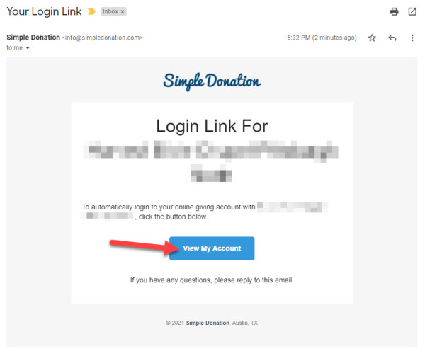 Giver Email Login Button