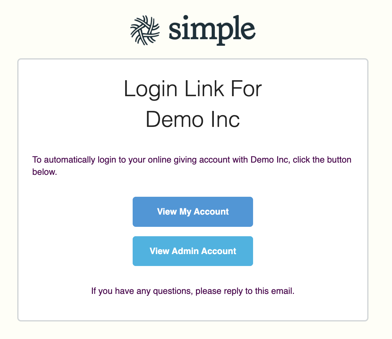 admin login email example